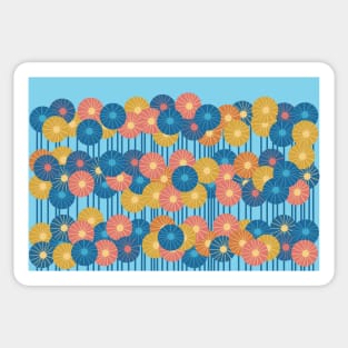 Flower Plot Many Flowers Floral Pattern Sticker